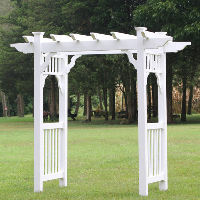 Garden Arbors for Sale Shop AmishBuilt Vinyl Arbor Kits Online