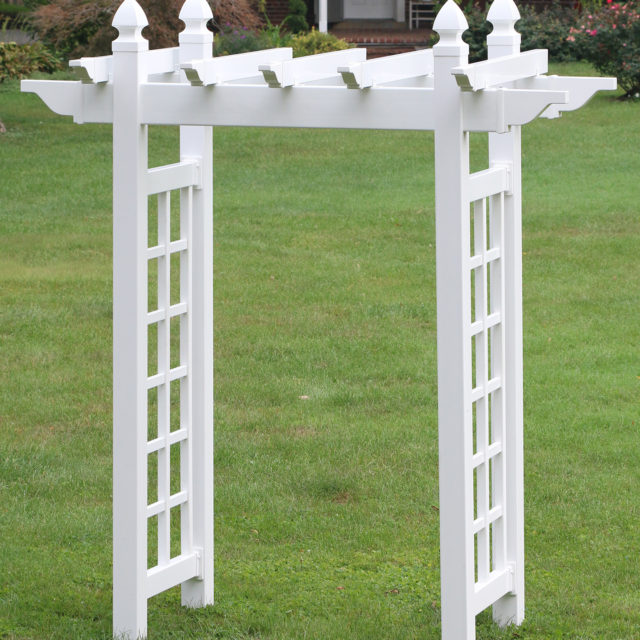 Garden Arbors for Sale Shop AmishBuilt Vinyl Arbor Kits Online
