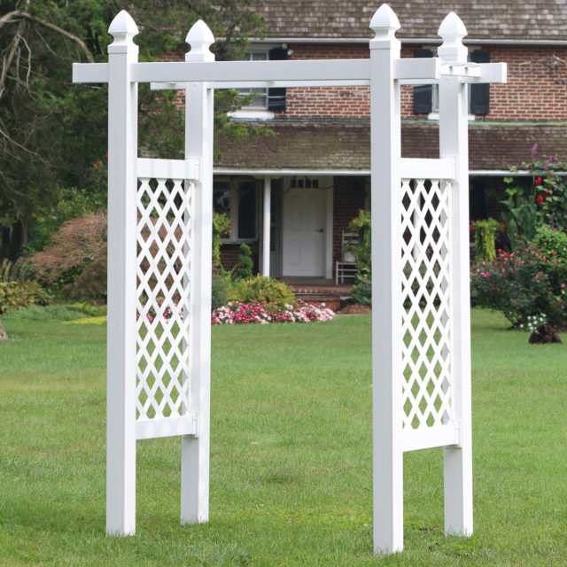 Garden Arbors for Sale Shop AmishBuilt Vinyl Arbor Kits Online