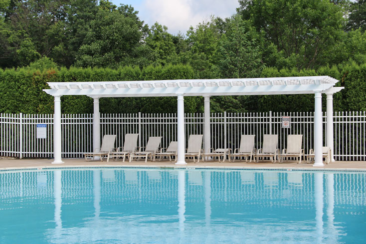 poolside pergola