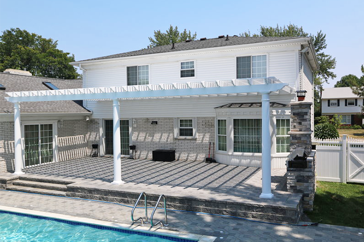 pool pergola design for deck or patio