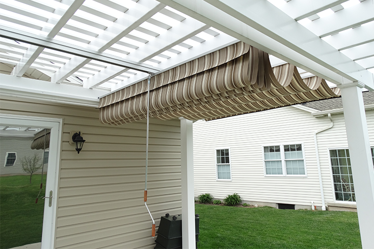 retractable pergola canopy