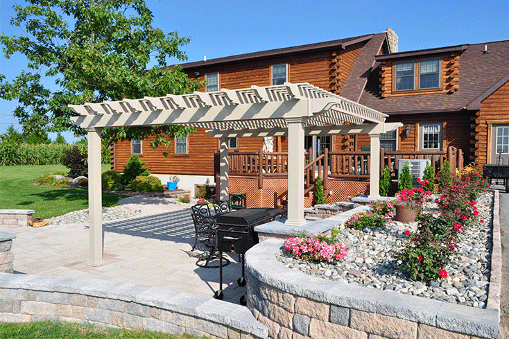 small free-standing pergola cost