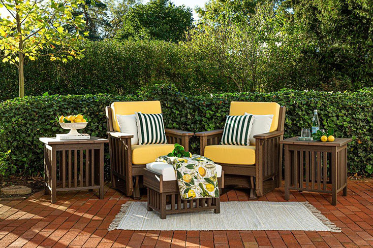 luxury garden ideas with outdoor furniture