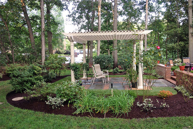 luxury garden ideas with pergola