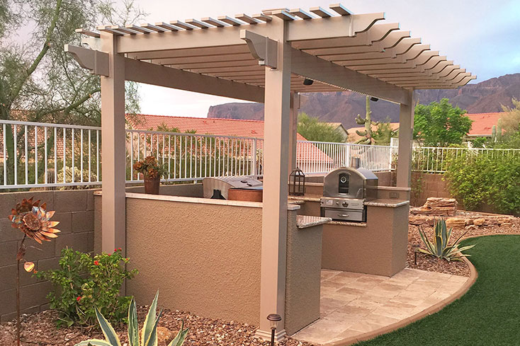  pergola grill area