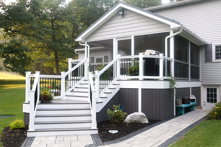 deck upgrade idea with new railing