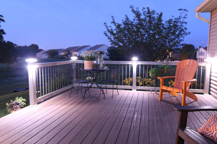 outdoor living trend with deck lighting