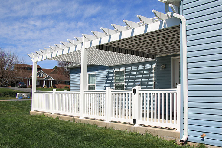 no maintenance garbrella pergola