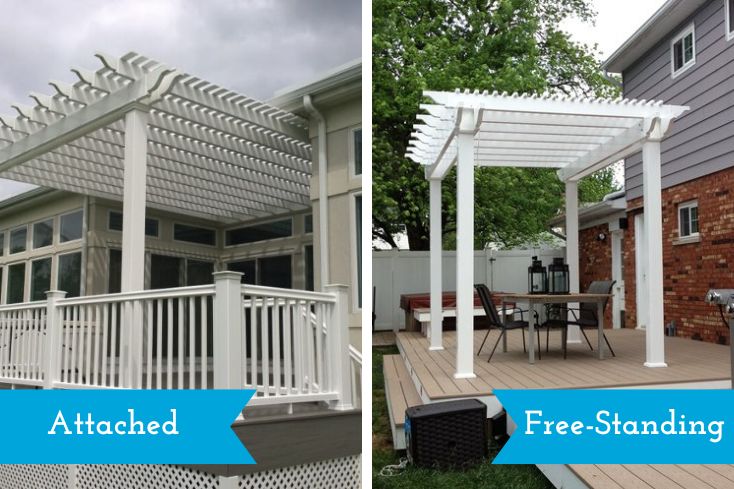 different types of pergola styles